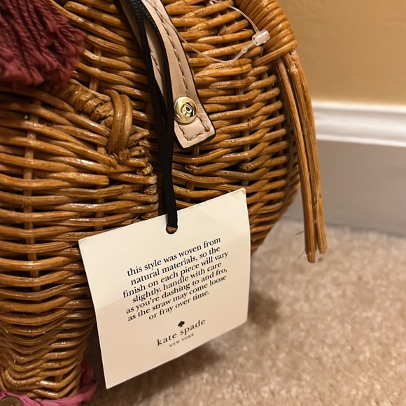 Kate Spade wicker camel bag - Picture 7 of 14